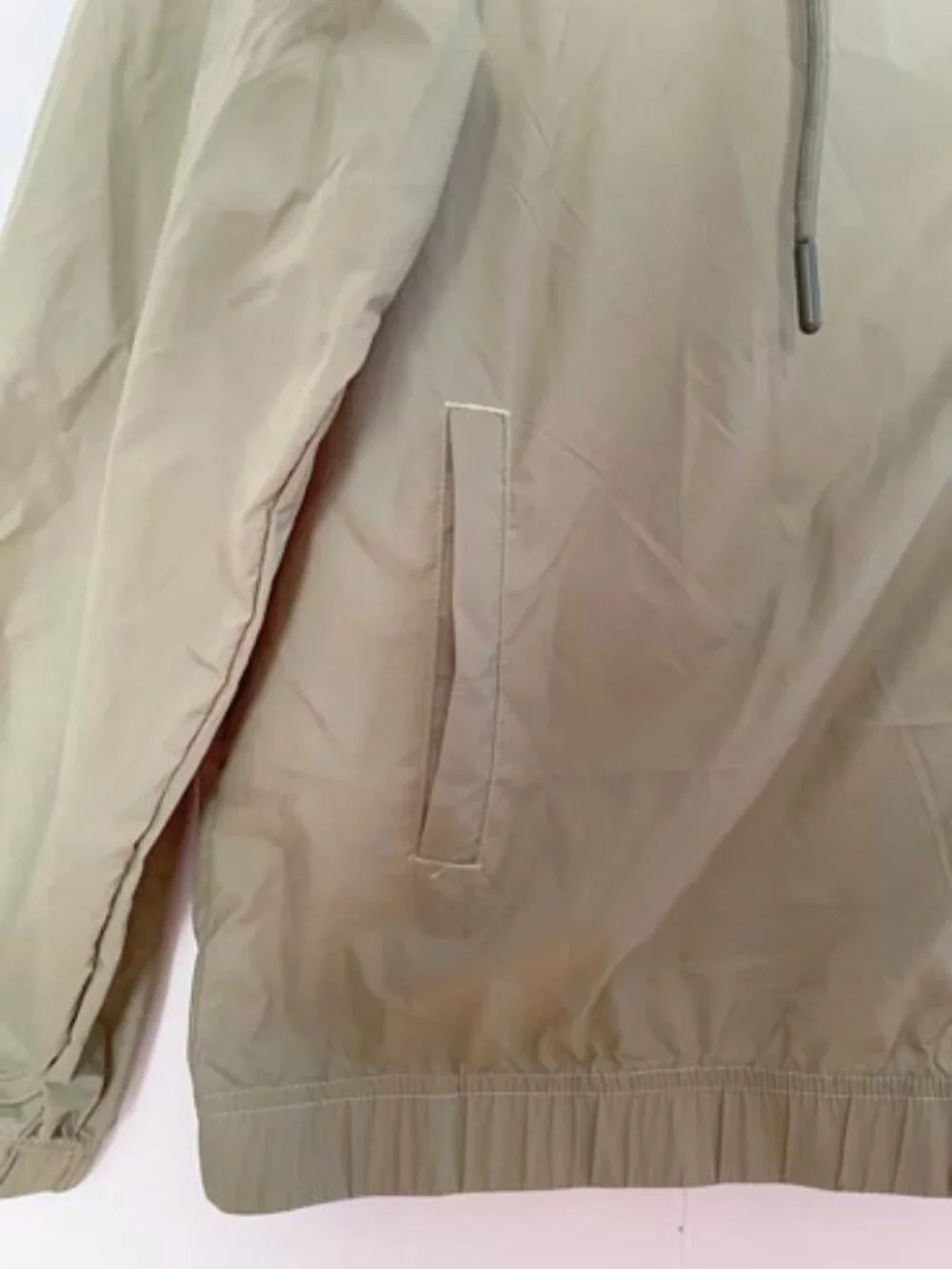 Women’s Olive 2-Piece Windbreaker Set | Hooded Zip Jacket & Dolphin Shorts